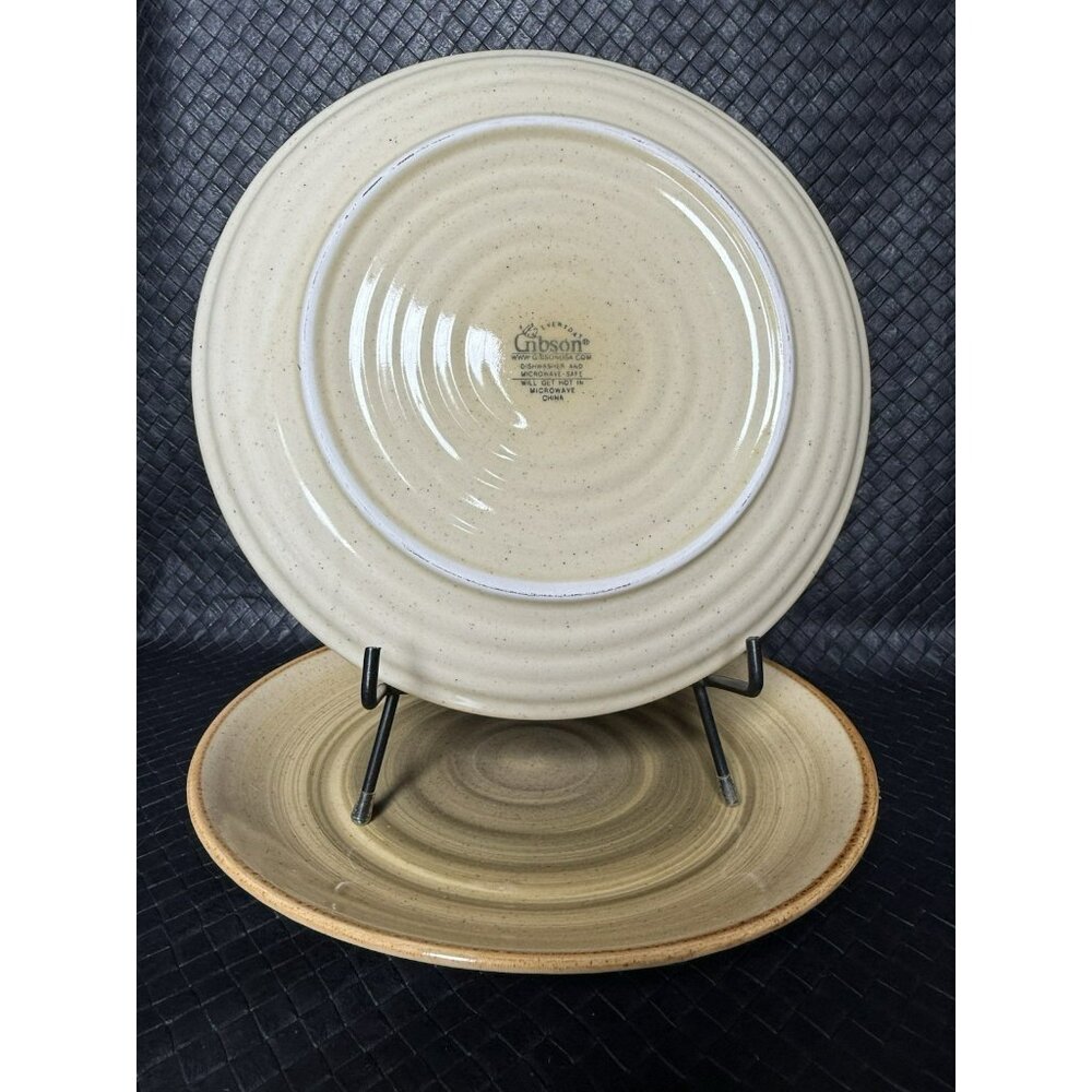 Gibson Ocean Dream Green dinner Set Of 2 Plates - Picture 7 of 8